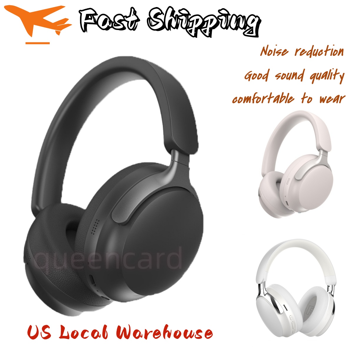 Headphones Earphones Wireless Noise Cancelling Bluetooth Headband Headset Noise Cancelling Headset Suitable Headphones Stereo