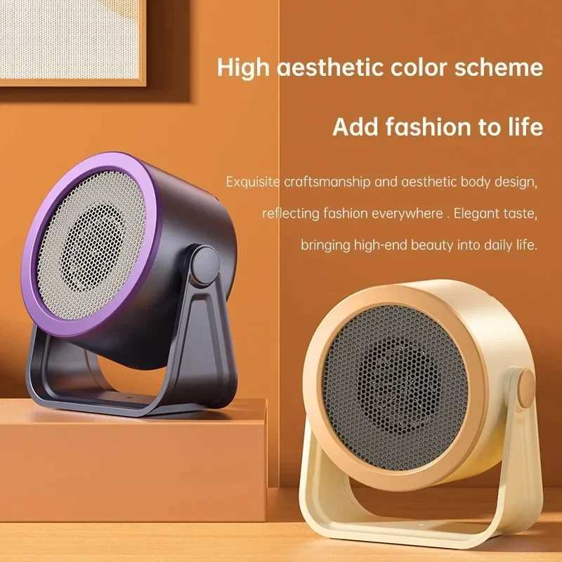 New Warm Air Blower Portable Desktop Hot Air Blower Mini Fan Stove Warm Heater Low Noise Energy Saving Heater Y251113