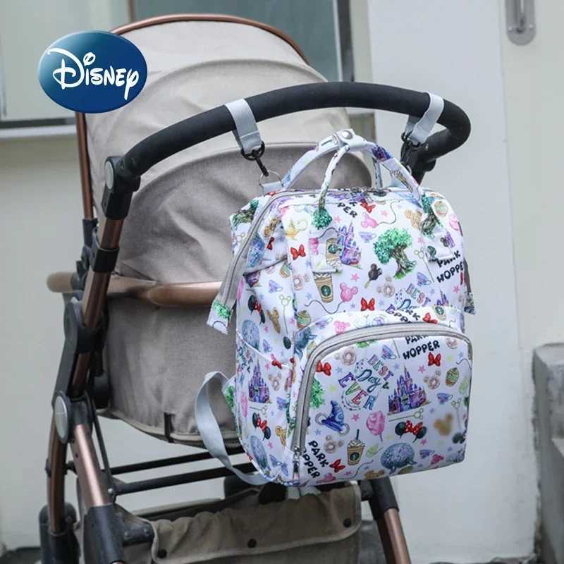 Disneys New Diaper Backpack Multi Functional Baby Bag Large Capacity Fashion Trend Travel Pregnant Womens Diaper BackpackXJ250412