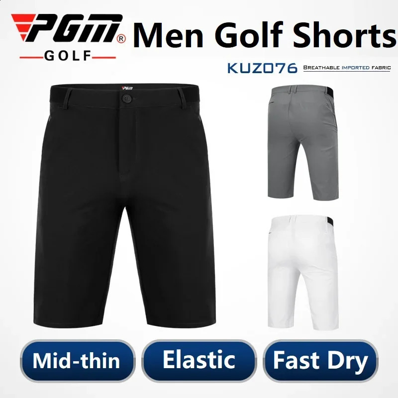 PGM Golf Trousers MenS Shorts Male Breathable Quick-Dry Shorts Summer Thin Fit High Elastic Trouser Sportswear Golf Shorts 250411