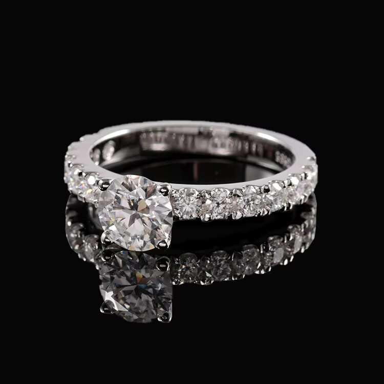 Custom Oem Wholesale Price Mens 925 Silver Ring Diamond Moissanite Ring Mens