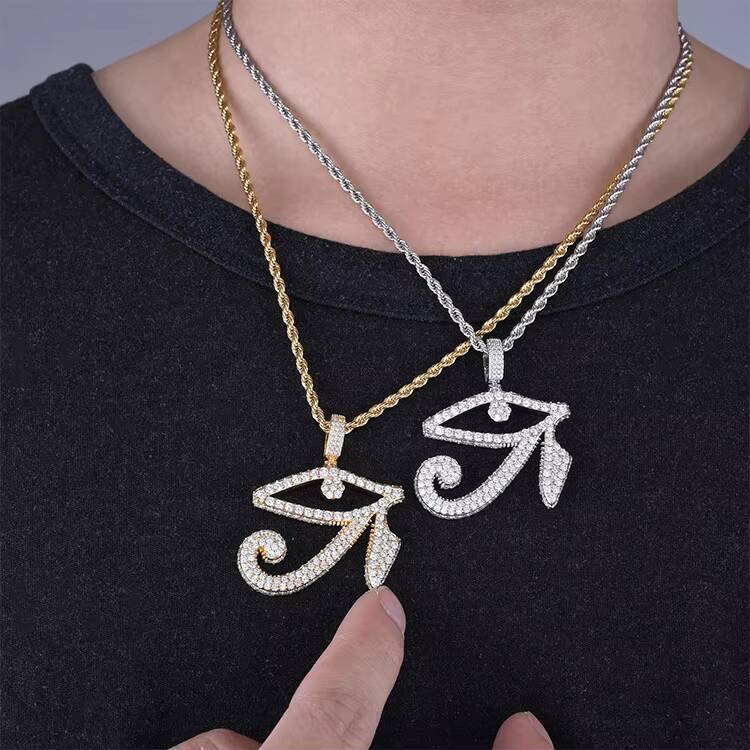 JWY Iced Out Hip Hop Pendant Necklace New Fashion Style with Gold and Silver Plating Fashion Pendants Charms