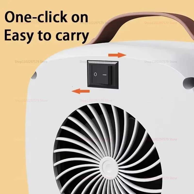 Portable Compact Mini Heater Home Quiet Fast for Indoor Office Heating 500W PTC Ceramic Warm Air Warmer for Winter Warmer Fan Y251113