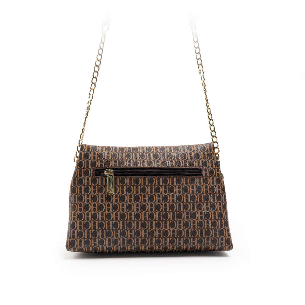 CHHC New High-End Square Metal Chain Single Shoulder Diagonal Cross Bag, Fashionable And Versatile Printed Bag
