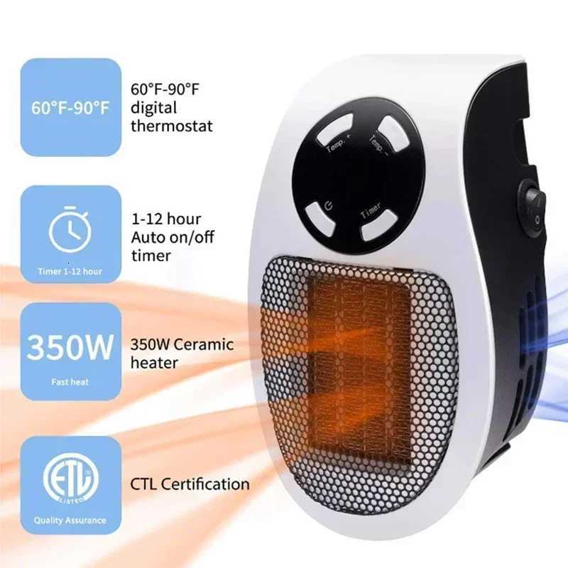 Portable Heater Electric Heater Convenient Room Heater Heating Warm Air Blower Wall Mounted Winter Warmer Machine Home Appliance Y251113