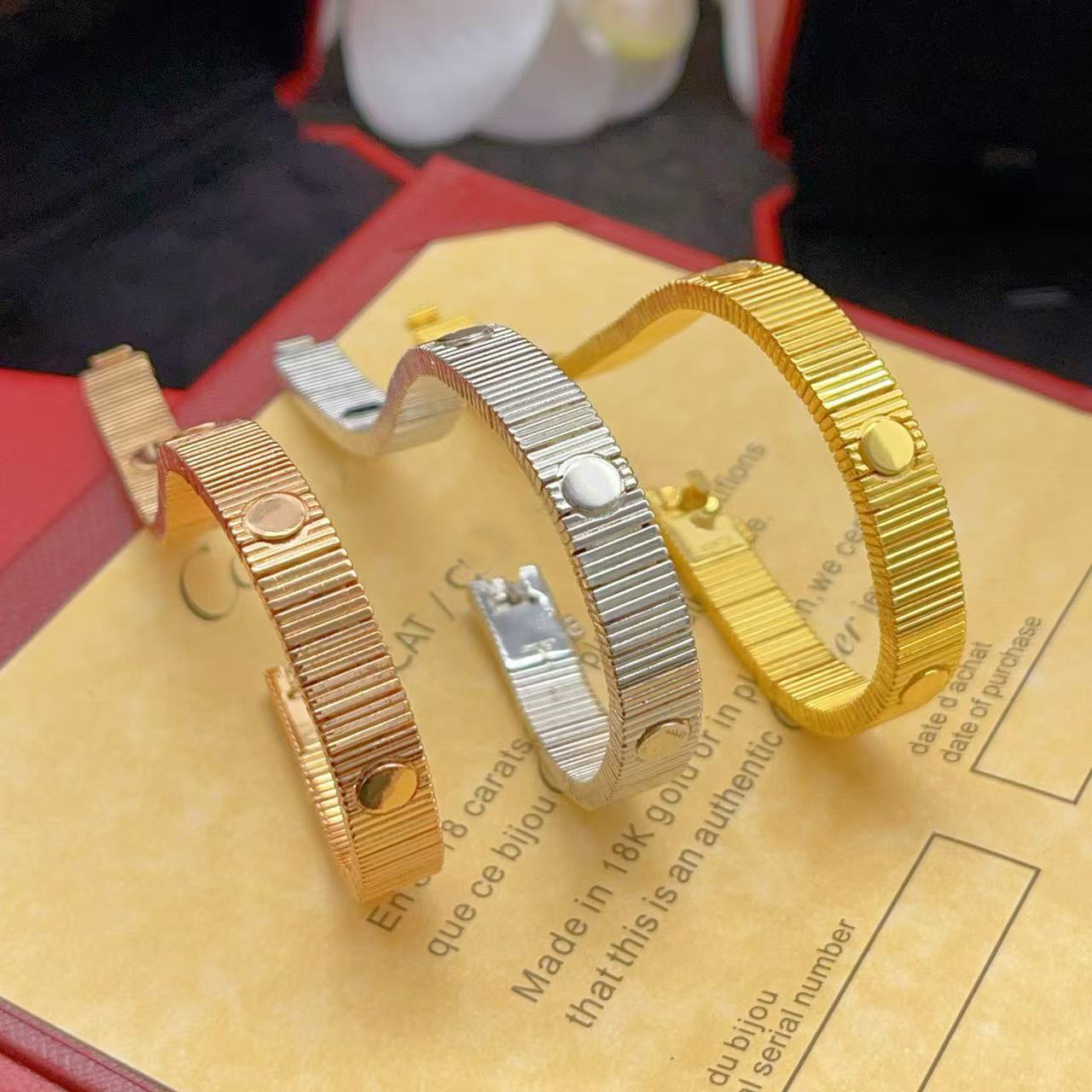 Bracelet designer bracelet thread Unlimited carve letters gold sliver bracelet designer for women luxury Jewelry Couple style Wedding