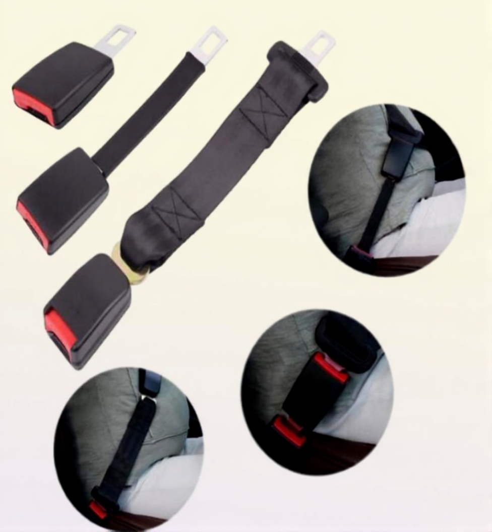 Universal Seat Belt Cover Car Safety Belt Extender 3 Size Seat Belt Extension Plug Seatbelt Clip Auto Accessories