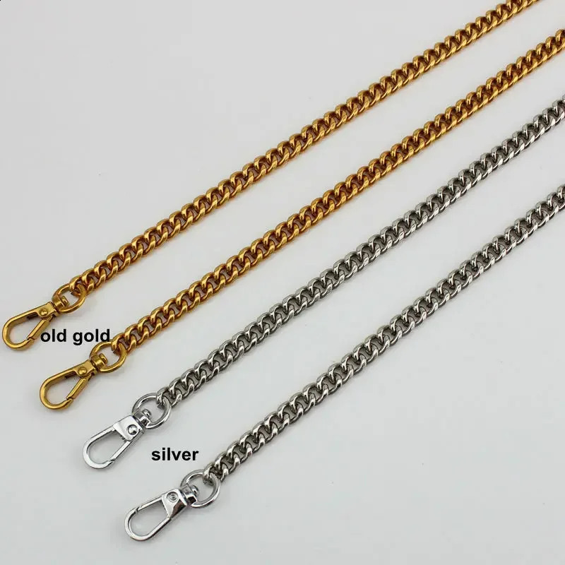 10pcs high-grade 120cm 3color 7mm wide bag with chain pure handle pure metal strap replacement handbag with bag parts 250411