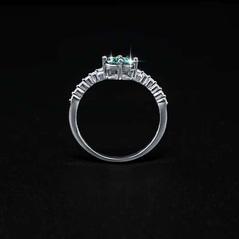Wholesale With GRA Certificate S925 Silver Moissanite 1 CT VVS D Color Crown Ring for Women Engagement and Wedding Ring Band