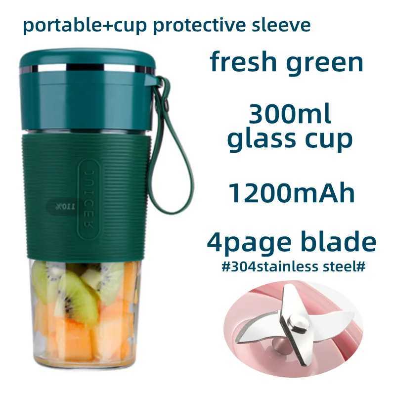 Portable Juicer Usb Rechargeable Wireless Mini Smoothie Blender Mixer Fruit Juice Maker Electric Juicer Machine Glass Cup C251113