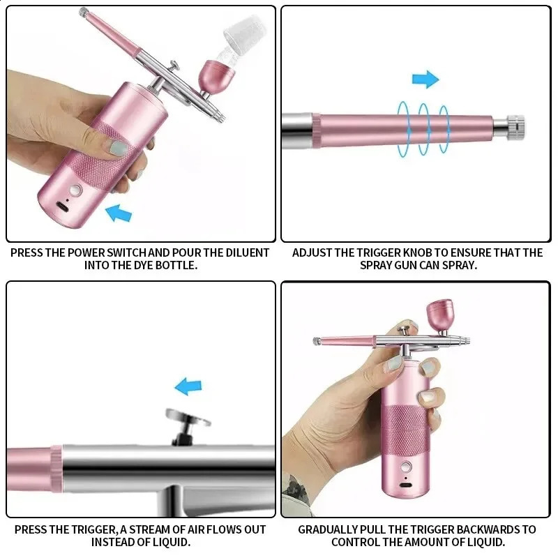 Professional Disinfectant Fogger Machine Sanitizer Sprayer. Electrostatic ULV Atomizer Cordless Handheld Nano Steam Gun 250409