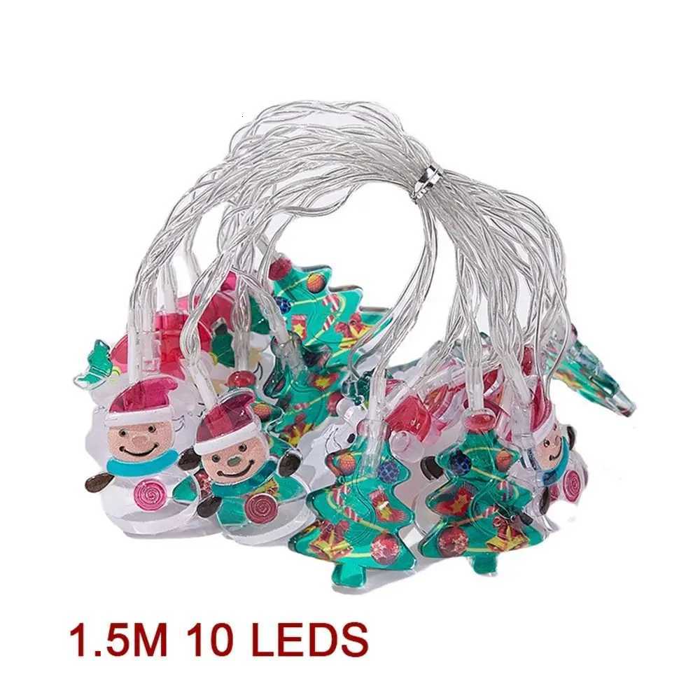 New 15M 10LED Christmas LED String Warm Light Santa Claus Snowman LEDLights String DIY Colorful Garland Lights Christma M251113