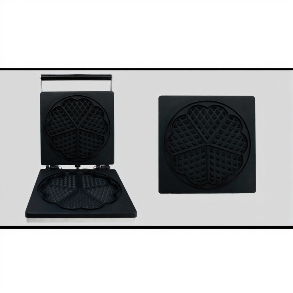 Commercial Use Electric Love Heart Shaped Waffle Maker 110v 220v Cartoon Waffle Heart Machine Iron Baker Making Pan