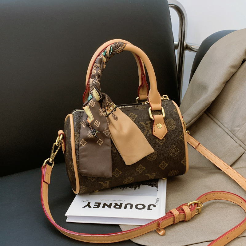 LUYIWEINASI Shopping Tote Cross Body bag Fashion Women's Bucket Printed Small Korean Style Simple Drawstring Single Shoulder Crossbody Bags