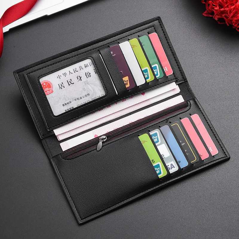 Fi Vintage Coin Purse Zipper Portable Mens Lg Wallet Colorblock Practical Men Coins Bag Business 2025 Y251113