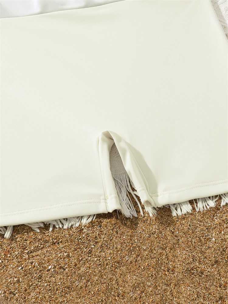 Kids Swimsuit Girls 2026 New Solid Short Sleeves Long Dress zipper Children Swimwear Summer Beachwear Bathing Suit Swimming GirlW251113