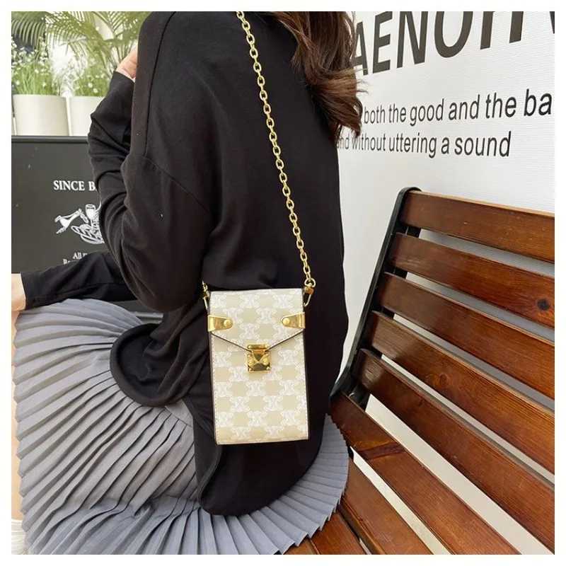Ladies Maillard Style Presbyopic Printing Underarm BagPortable Casual Cross Body Bag for Work Travel Fashionable MinimalistW251112