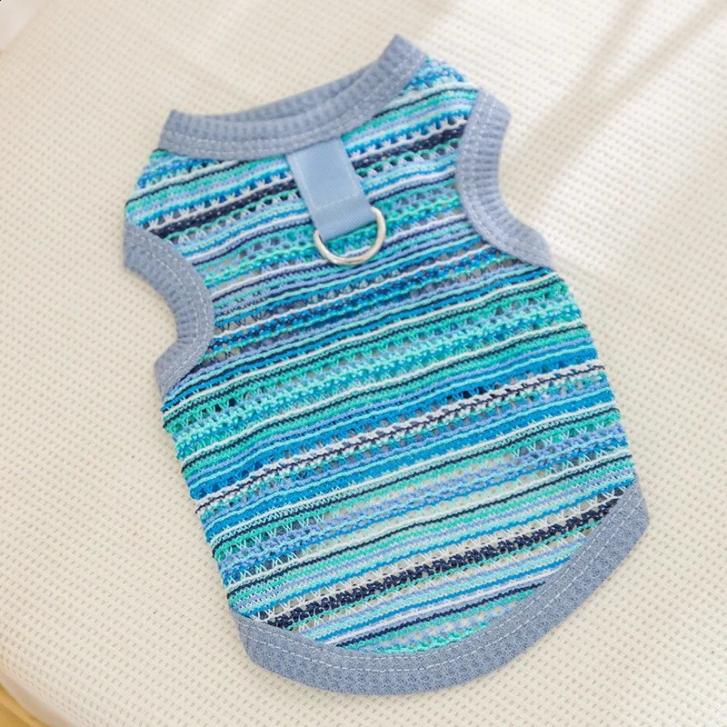 Cooling Vest for Dogs Summer Dog Clothes Breathable Mesh Cat T Shirt Chihuahua Bichon Clothing Dog Girl Costume Thin Puppy Shirt 250407