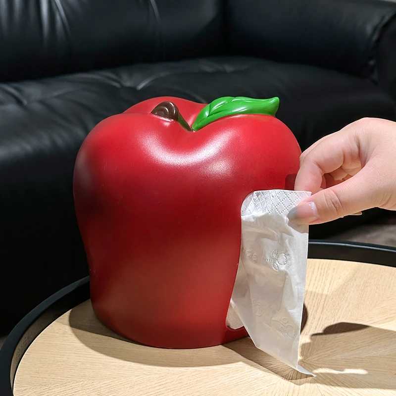 Cartoon Cute Apple Tissue Box Living Ro Tea Table He Decor Creative Desktop Paper Drawer Box Decor Y251112