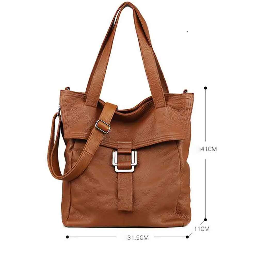 Motingsome Retro Roomy Winter New Women Bag Genuine Leather Large Shopper Handbag Shoulder Big Tote 2023