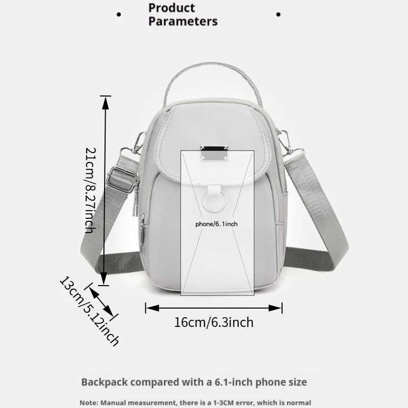 KPop Demon Hunters Durable Oxford Women Mini Bag 3 Layers Shoulder Bag Girls Shopping Phone Bag Lightweight Handbag Z251111