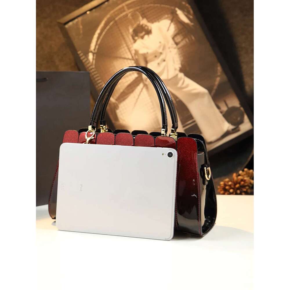 Vintage Large Capacity Tote PU Crossbody Bag, Women's Classic Casual Handbag & Shoulder Purse