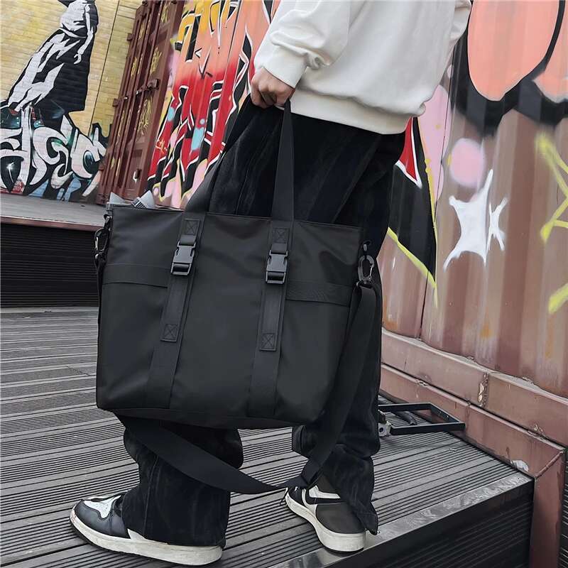 HOCODO Waterproof Travel Handbag Large Capacity Ladies Messenger Solid Color Female Crossbody Nylon Shoulder Bag Women