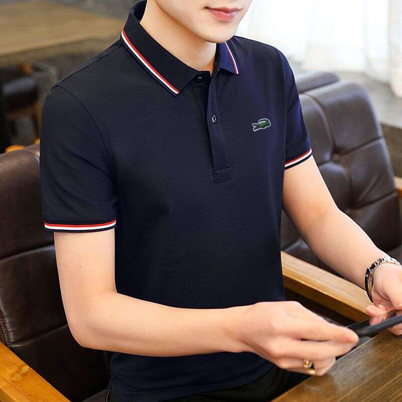 Noble Crocodile Embroidery Summer LANTI KAST Polo Shirt Short Sleeve T-Shirt Trendy Turn-Down Collar Loose Sport Fit designer hoodie Plus Size Youth M