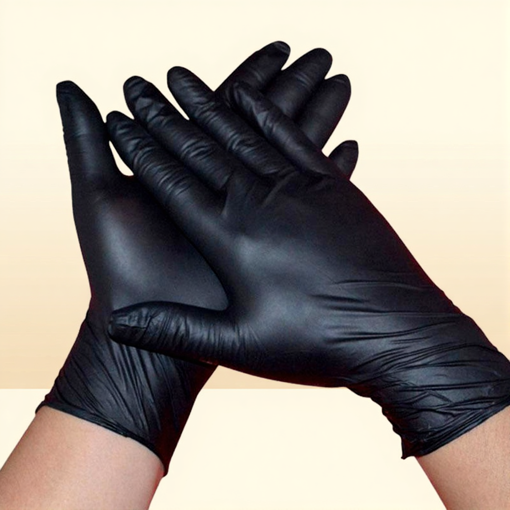 100unitcaja nitrile gloves black disposable as ambidextrous octopus for cleaning hogar industrial use latex glove tattoos 201207
