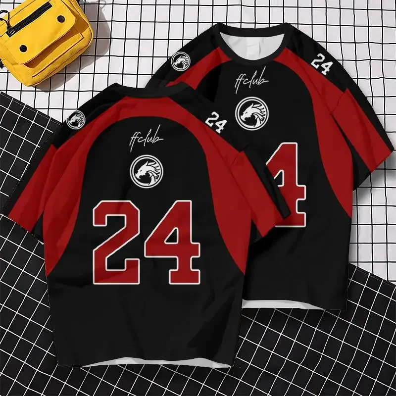 Mens digital printed short sleeved Tshirt basketball breathable top of the line quick drying sweater summer fashion 250408Z