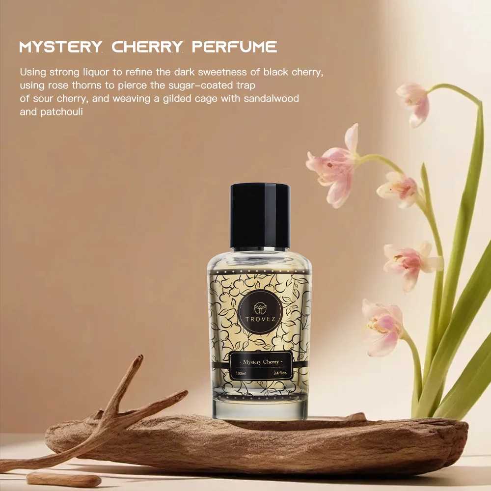 TROVEZ Mystery Cherry 100ml Perfume Long-lasting Fragrance Floral Oriental Tone Unisex Perfume Scent Gifts Body Spray PerfumesT251113