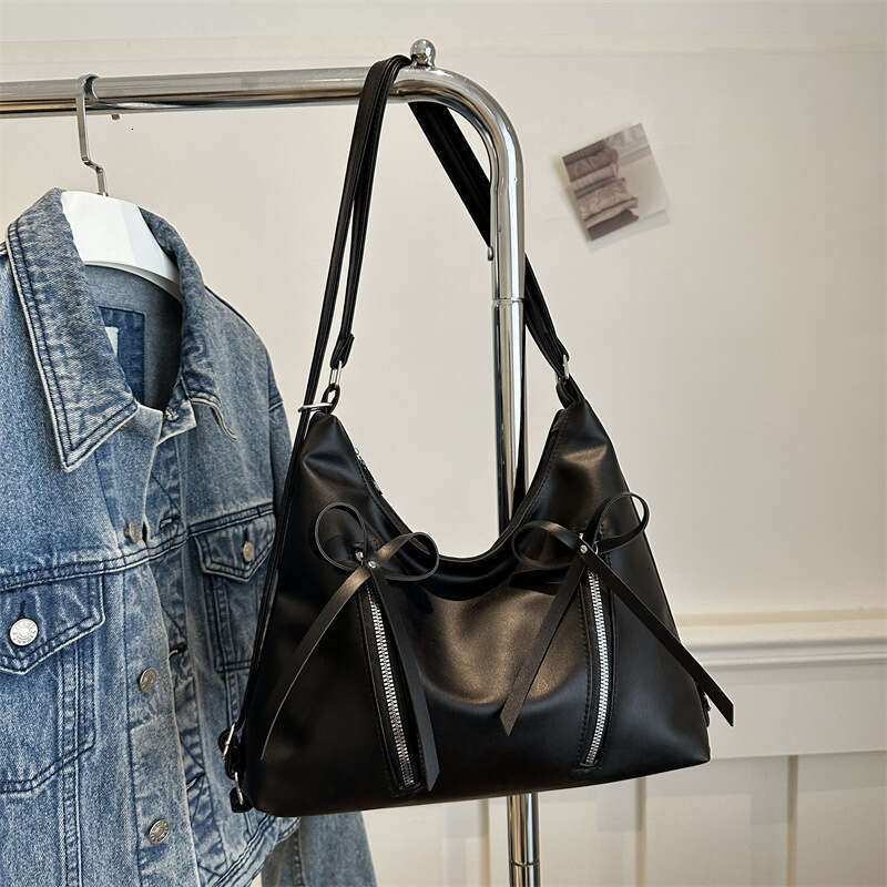 Underarm 2025spring/summer bow fashion gentle one shoulder niche Korean version women's new tote bag