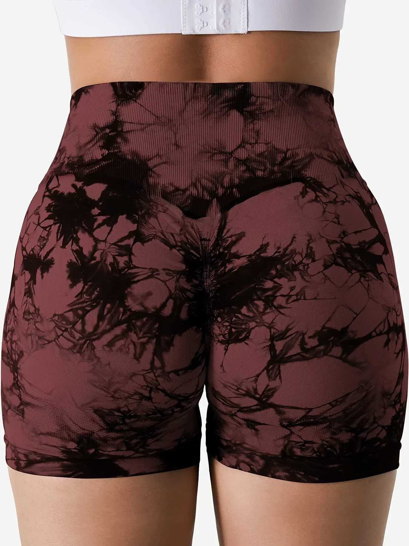 Womens high stretch fitness pants tight fitting cycling exercise yoga shorts breathable high waisted shorts 3-piece set Y250412