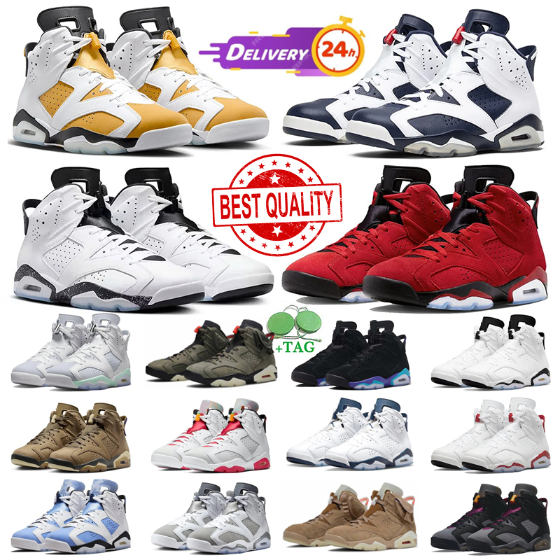 6s Basketball Shoes Mens 6 British Khaki UNC Blue Gold Hoops Carmine Black Infrared Bordeaux Chrome Hare sports Sneakers