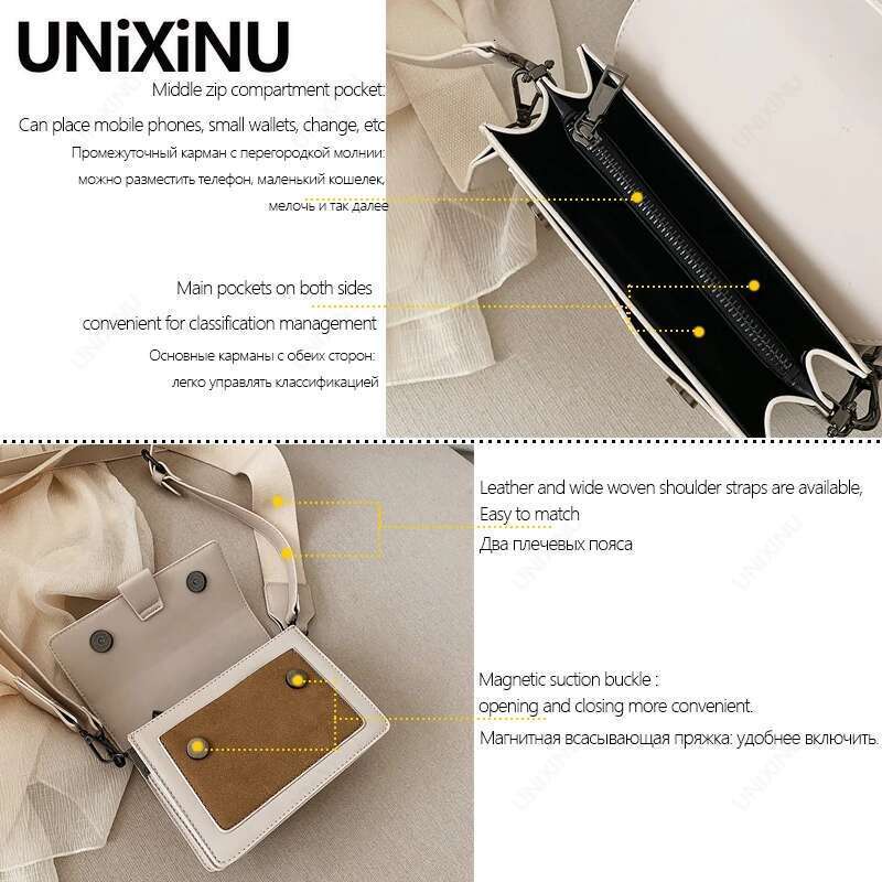 UNIXINU Fashion Small Flap Crossbody Bags For Women 2023 Suede Mini Ladies Shoulder Bag Women's Cell Phone Purse Handbags