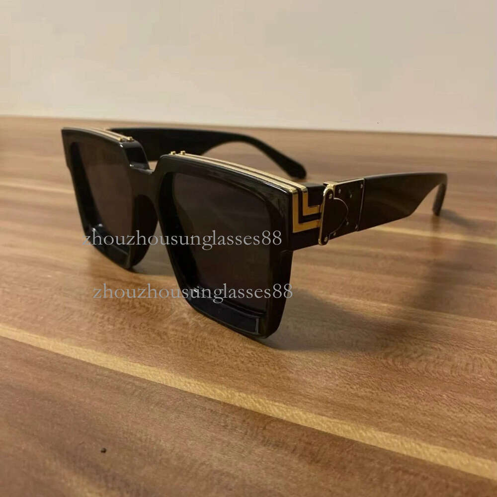 2025 Millionaire unglae Cyclone Sunglae For men women Summer tyle Rectangle Anti-Ultraviolet Retro Shield len Plate Square Full Frame fahion