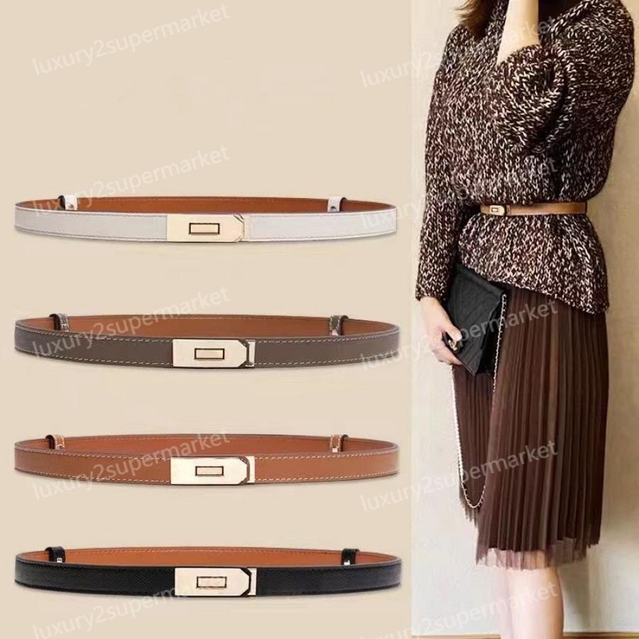 Designer Belt Woman Ceinture Luxe All match Simple with Skirt Dress Suit Pants Tucked Waist Belt for Womens Belt Width 2.0cm Buckle Tight Belts
