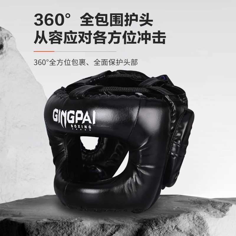 Cross Beam Enclosed Head Protection Nose Bridge Boxing And Fighting Helmet MMA Full Surround Training Protective Helmet Z251112