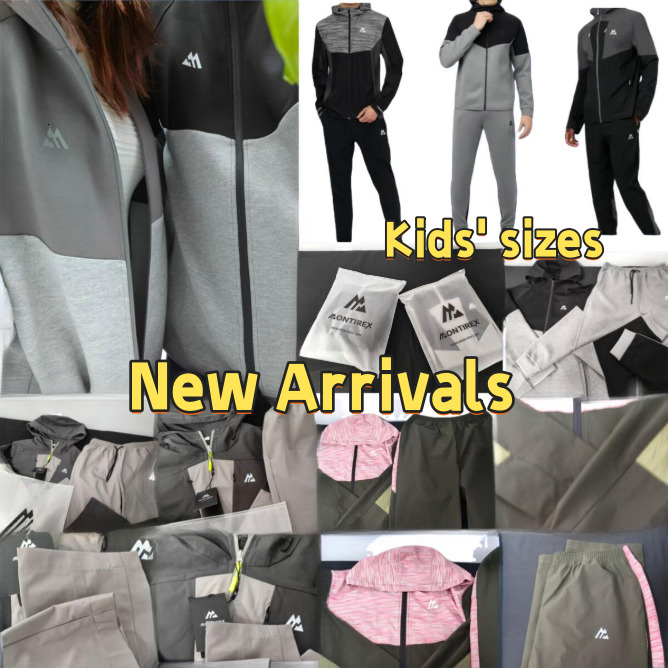 High quality kid NEW Style hot monterex tracksuit Latest model tech 3-piece set montirexs kid Long-Sleeved Two-Piece Set sports fiess jogging suit quick sportswear