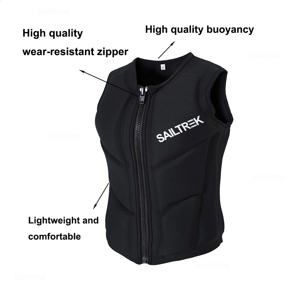 Life Jacket Kayak Adults Vest Surf Motorboats Jet Ski Fishing Vest Wakeboard Raft Rescue Boat Drifting Life Safety Vest Swimming 250411
