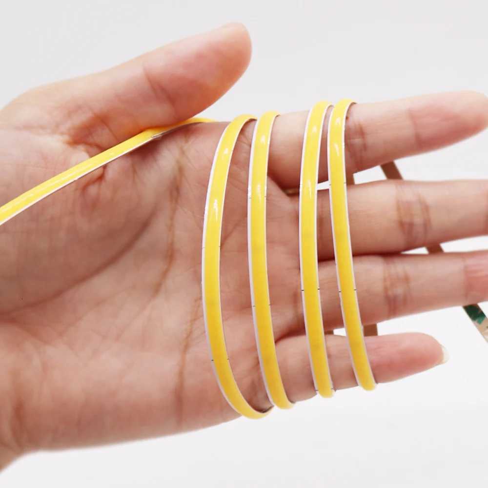 Super Thin 4MM COB LED Strip 480LEDs/m Soft Flexible12V 24V Light Bar Warm Cold White for Decor Lighting 2700K 3000K 4000K 6500K W251112