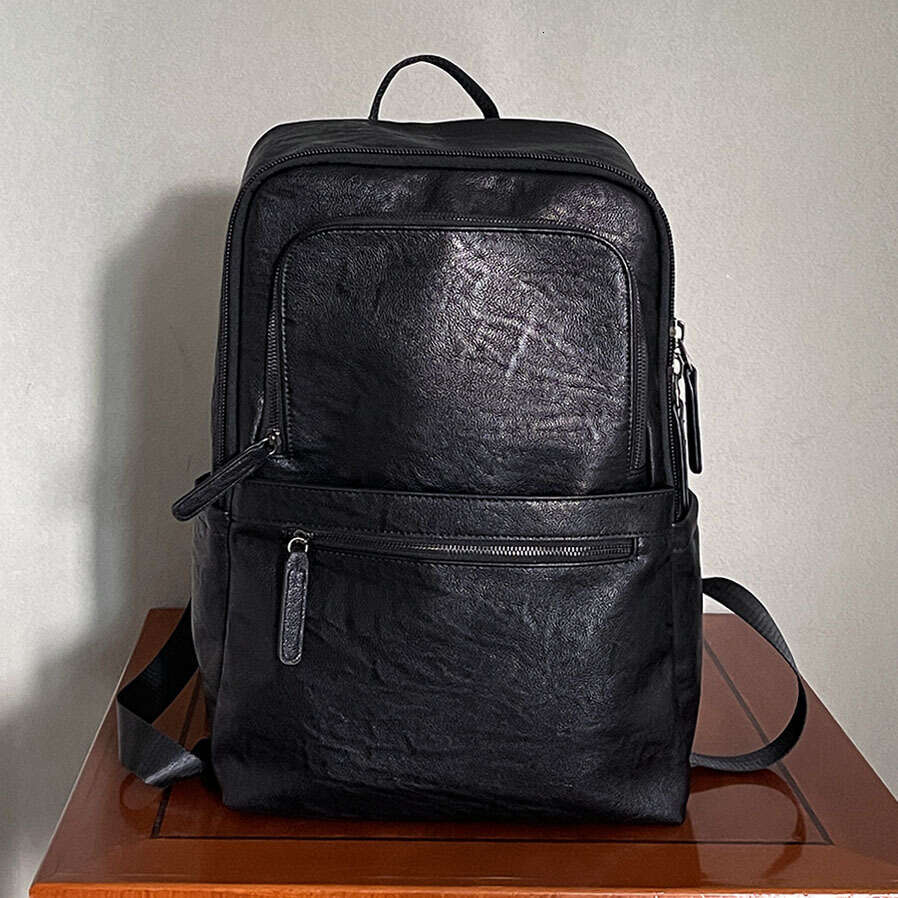 Backpack Men's Korean version Large capacity casual men's computer bag University Travel backpack