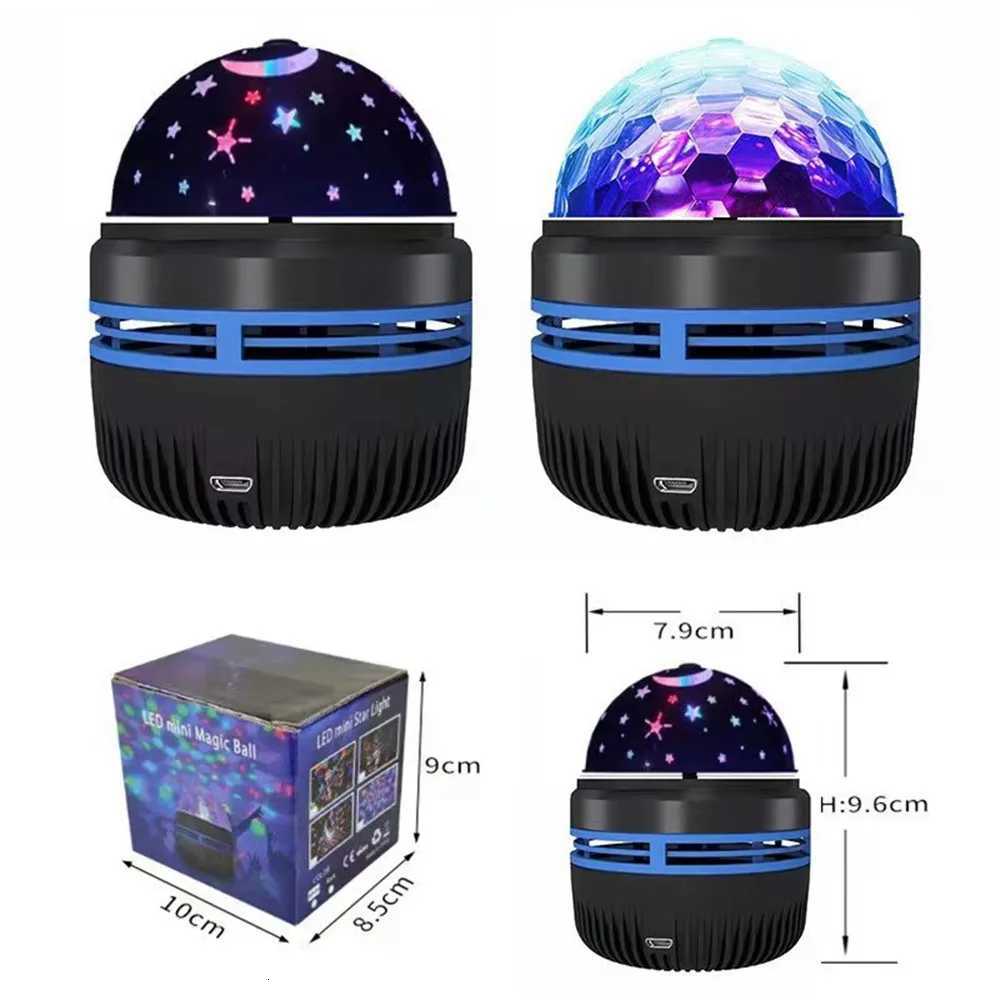 LED Starry Sky Lights Bedroom NightLights 5V USB Decoration Atmosphere Projector Lamp 360 Rotating For Weddings Christmas M251113