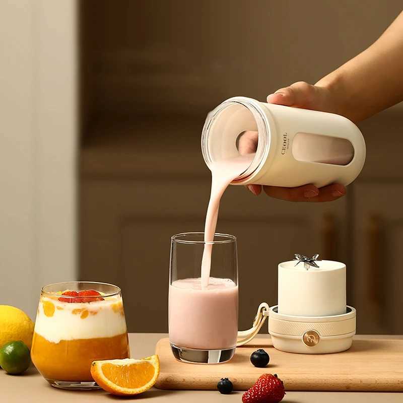 4/10 Blade-shaped Electric Portable Blender 350 ml Juice Maker Fruit Mixer USB Rechargeable Smoothie Juicer Cup Pressing Machine C251113
