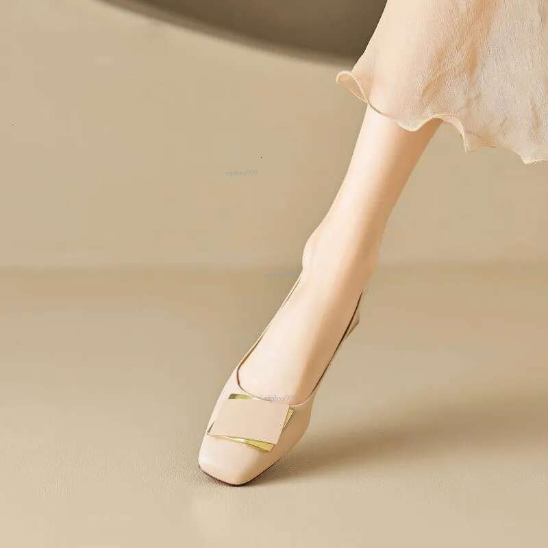 New Free Shipping Designer Shoes Minimalist Square Toe Stylish High-heeled Comfortable Non Slip Ultra Soft Mesh Red Bean Shoes Thin Fitting And Foot C