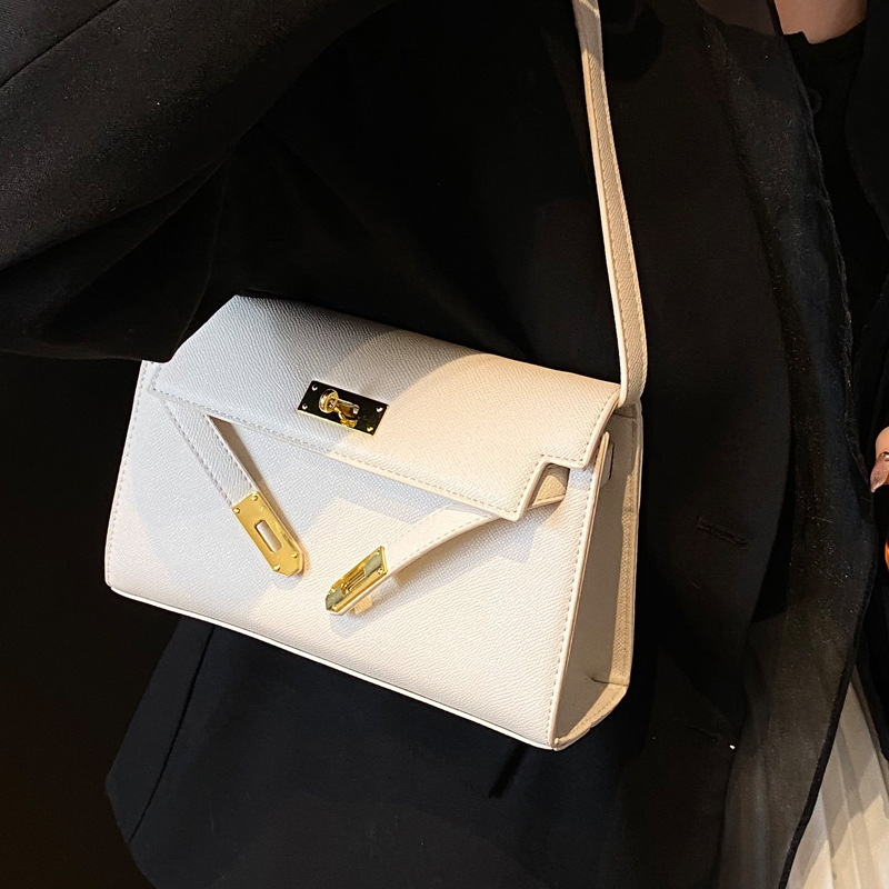 2025S Designer Women S Bag Light Luxury Texture Handbag Women S New Kelly Simple And Versatile Commuting Small Square Bag Single Shoulder Armpit Bag