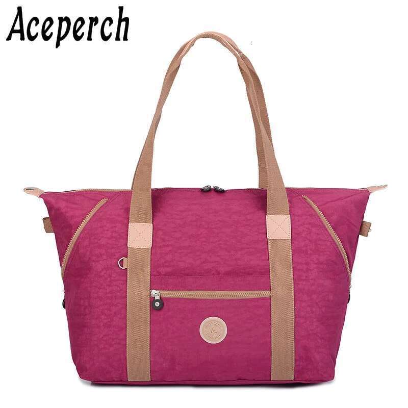 ACEPERCH Casual Female Bags Handbags Women Famous Brand Bolsa Feminia Nylon Shoulder Beach Bag Top-Handle Tote Sac Femme
