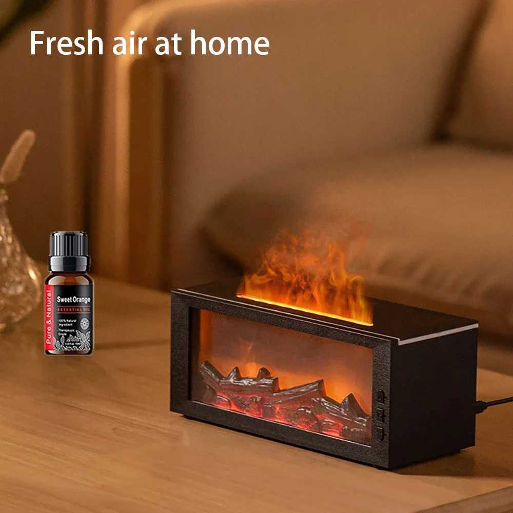 Bedroom Desktop Simulation Electric Fireplaces Home Decoration Ornaments with Atmosphere Light Creative Office Decorations Y251113as