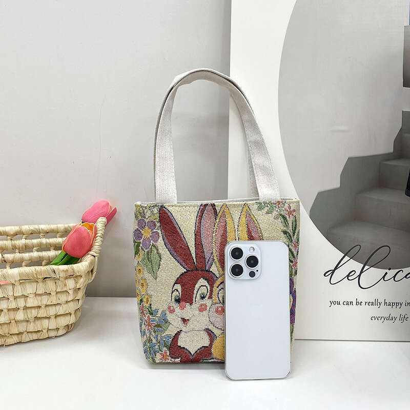 Golden double-sided embroidery small square ethnic casual canvas shoulder bag fashionable Chinese style printed handbag