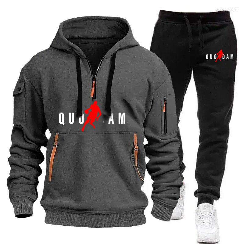 Men's Tracksuits Fashion Sportswear Set 2025 Spring And Autumn Outdoor Casual Pullover Jogging Pants Two-piece